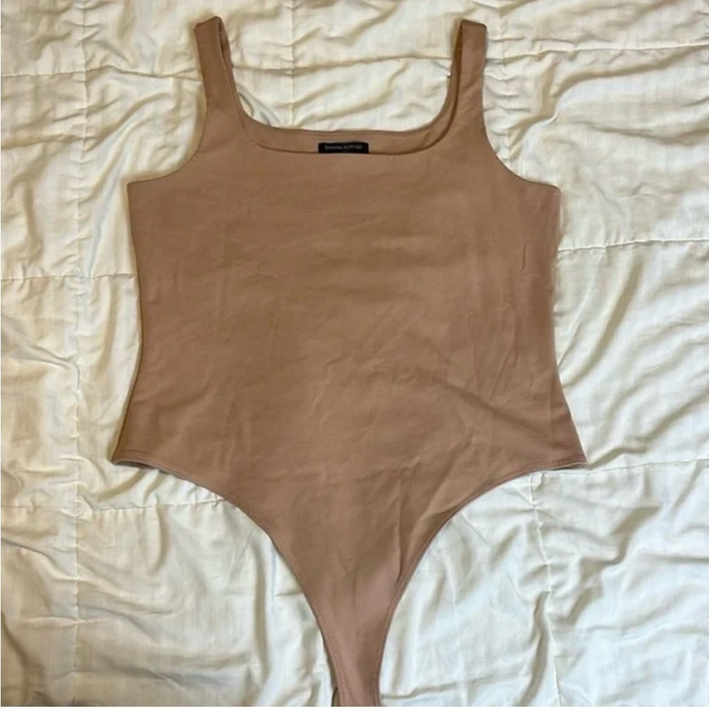 Banana Republic Tan Bodysuit One Piece